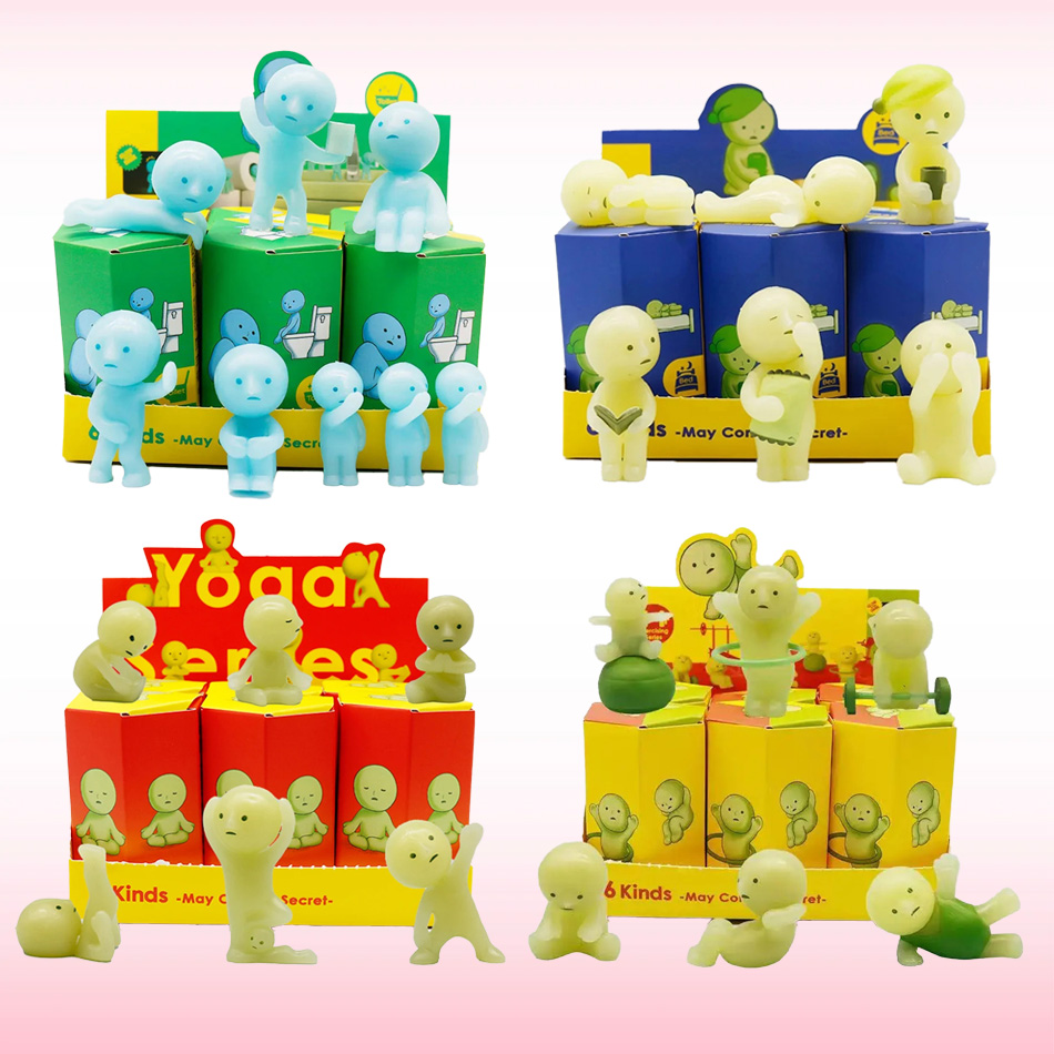 Yoga Fitness Tva - Serie di mini figure luminose al