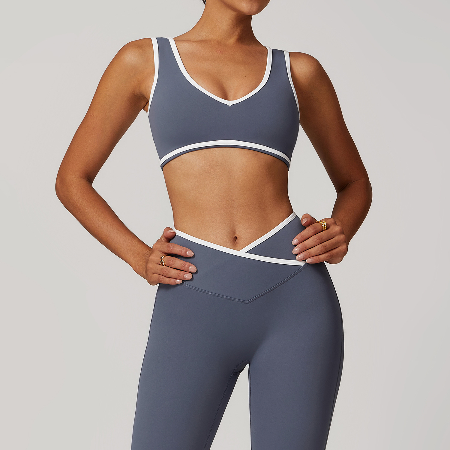 Yoga Và Fitness - Reggiseno Sportivo con Scollo a V