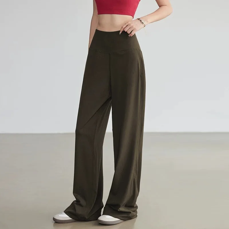 Yoga Fitness Pants - Pantaloni Sportivi Larghi e Dritti da