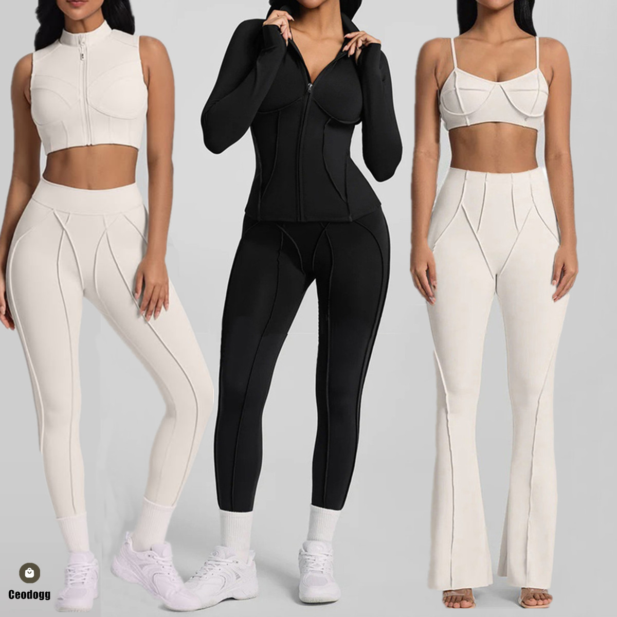 Yoga Fitness Jacket - Completo Sportivo da Donna 1/2 Pezzi: