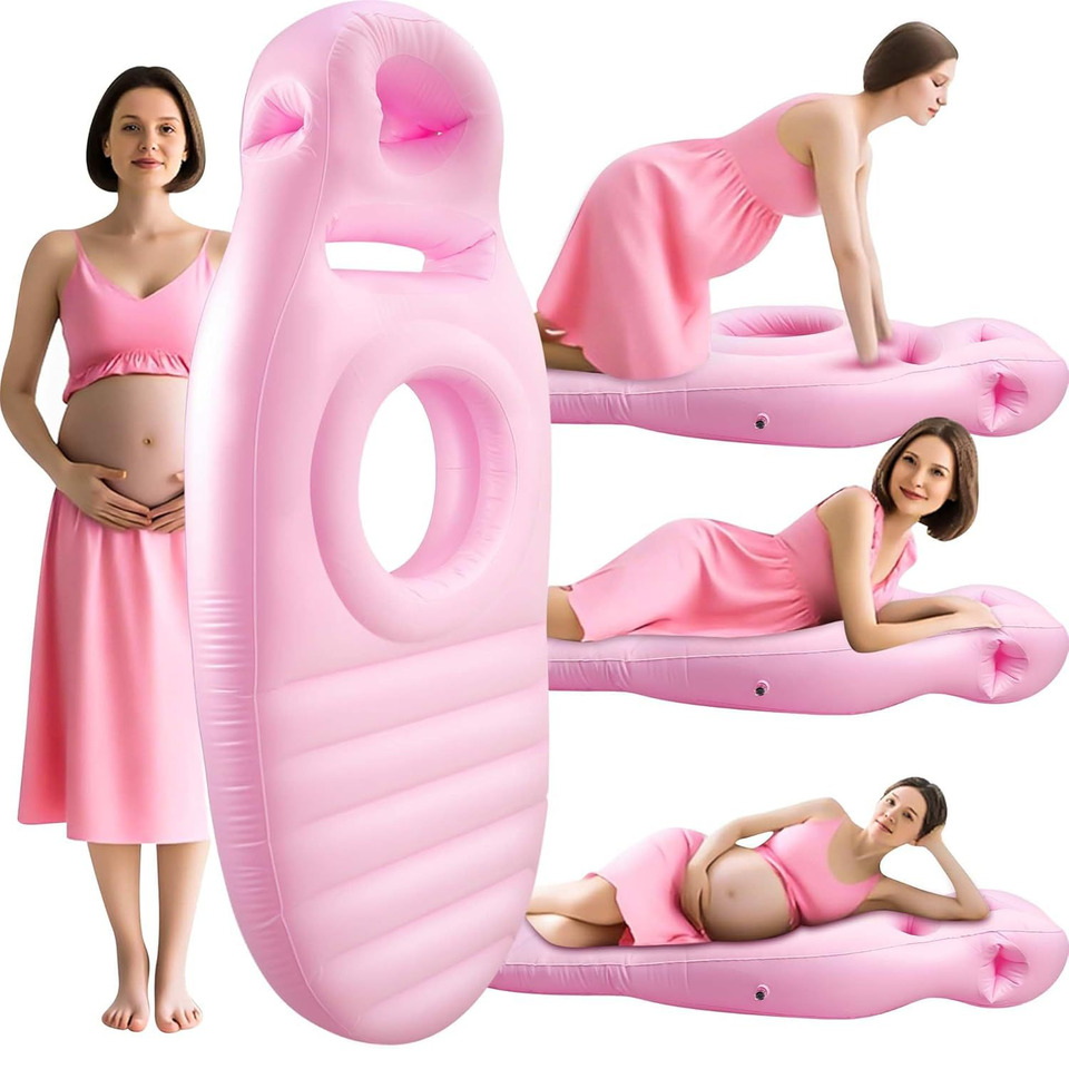 Yoga And Fitness Mat - Cuscino gonfiabile per gravidanza, tappetino yoga