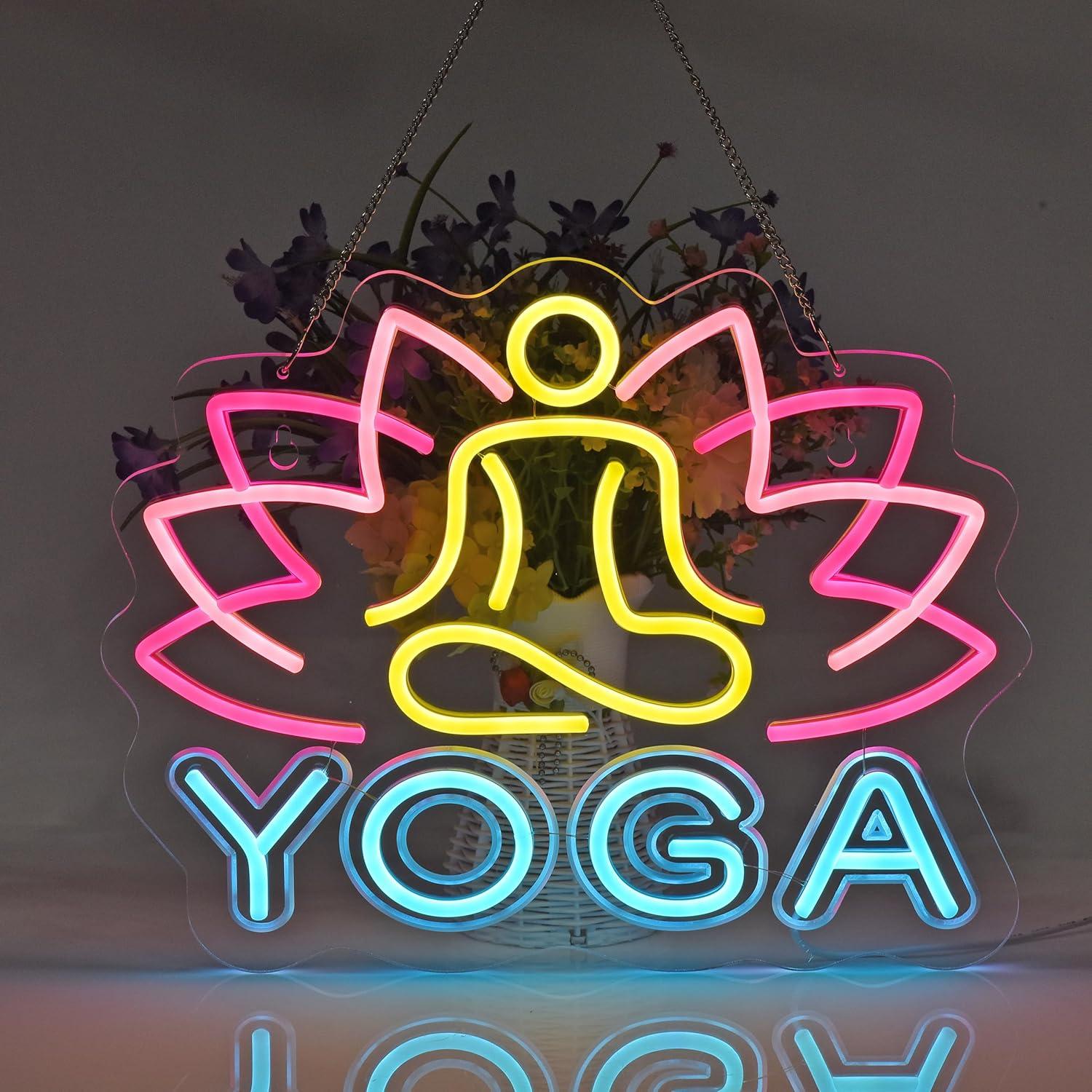 Insegna al Neon Yoga, Luci al  - Yoga Fitness Club recensione e prezzo