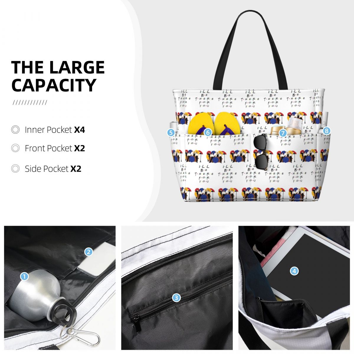 Borsa tote da spiaggia Friend  - Yoga Fitness Tva recensione e prezzo