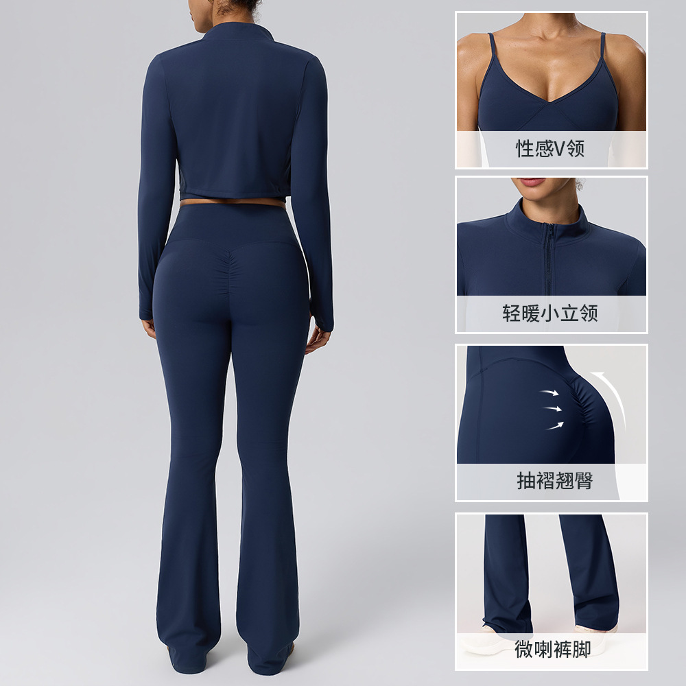 Set Fitness Tre Pezzi Effetto  - Yoga Fitness Jacket recensione e prezzo