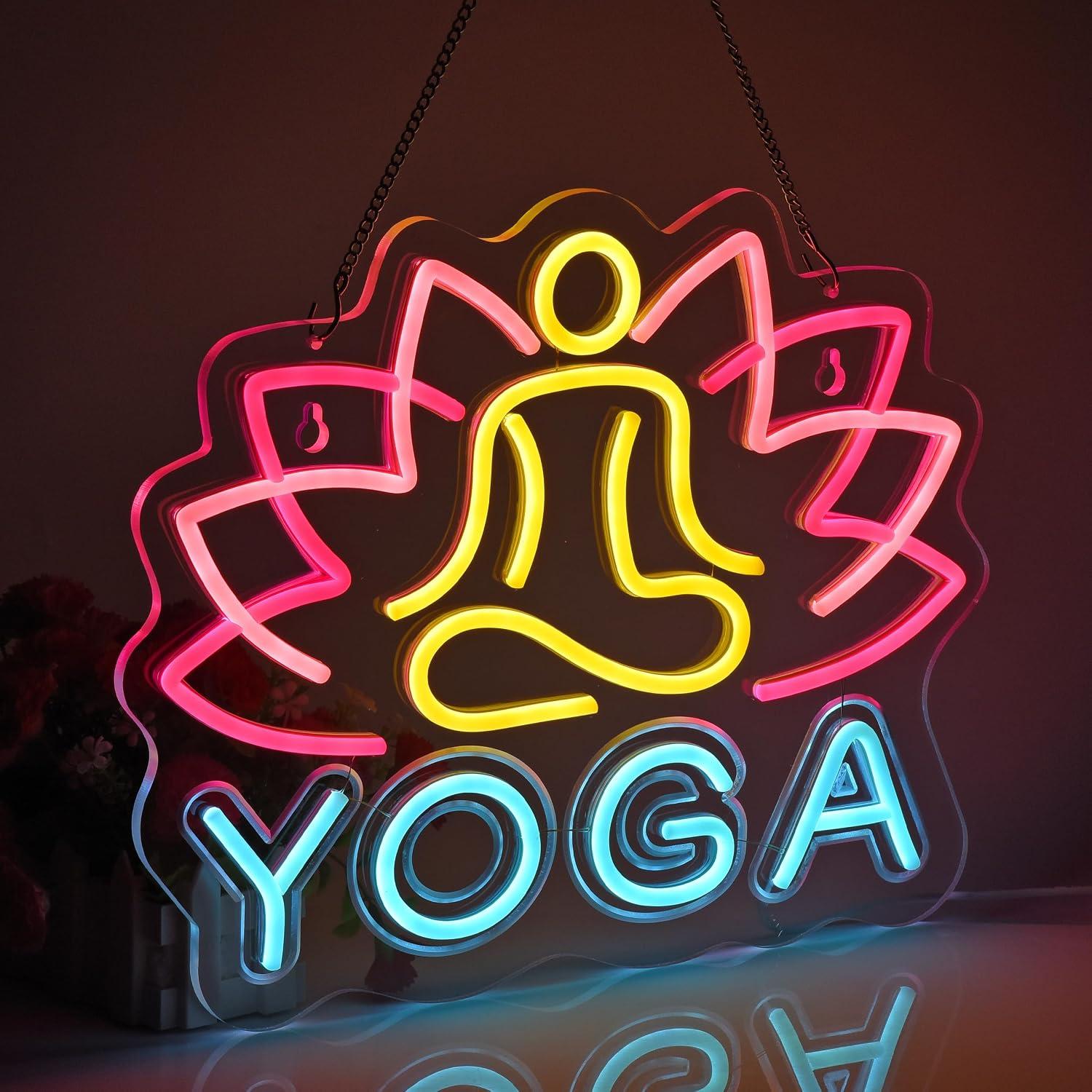 Insegna al Neon per Yoga, Luce - Yoga Fitness Club recensione e prezzo